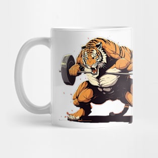 tiger lifting weight Mug